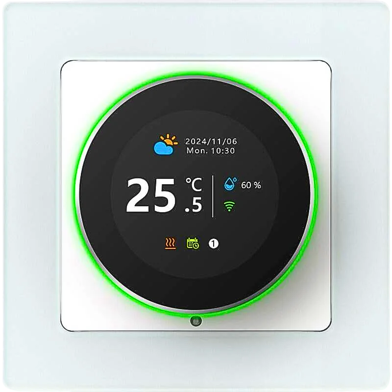 Chytrý termostat pro automatickou regulaci teploty a klimatu v moderním domě