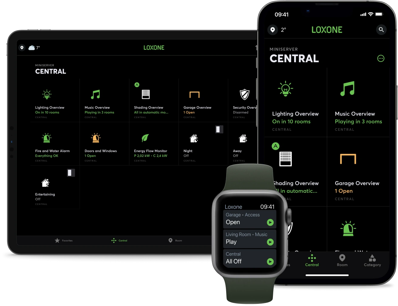 Ovládání chytrého domu SMARTPORT pomocí systému Loxone